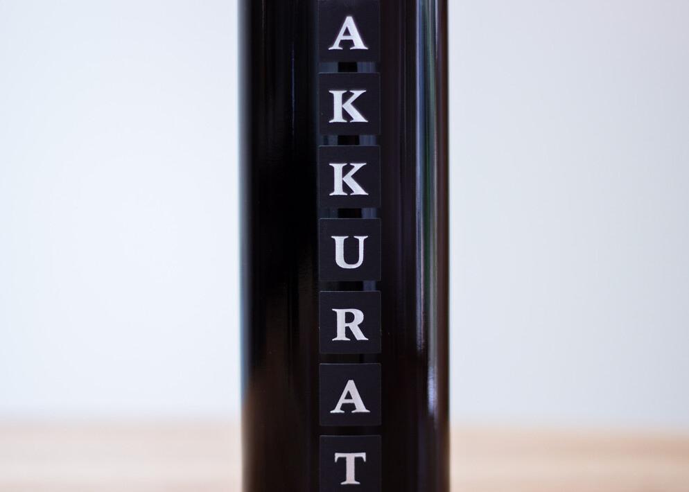 Etikettendesign Akkurat