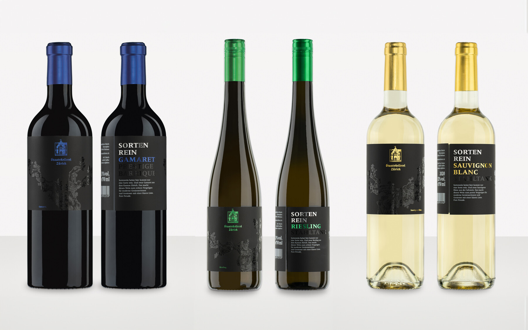 Etikettendesign Sortenrein