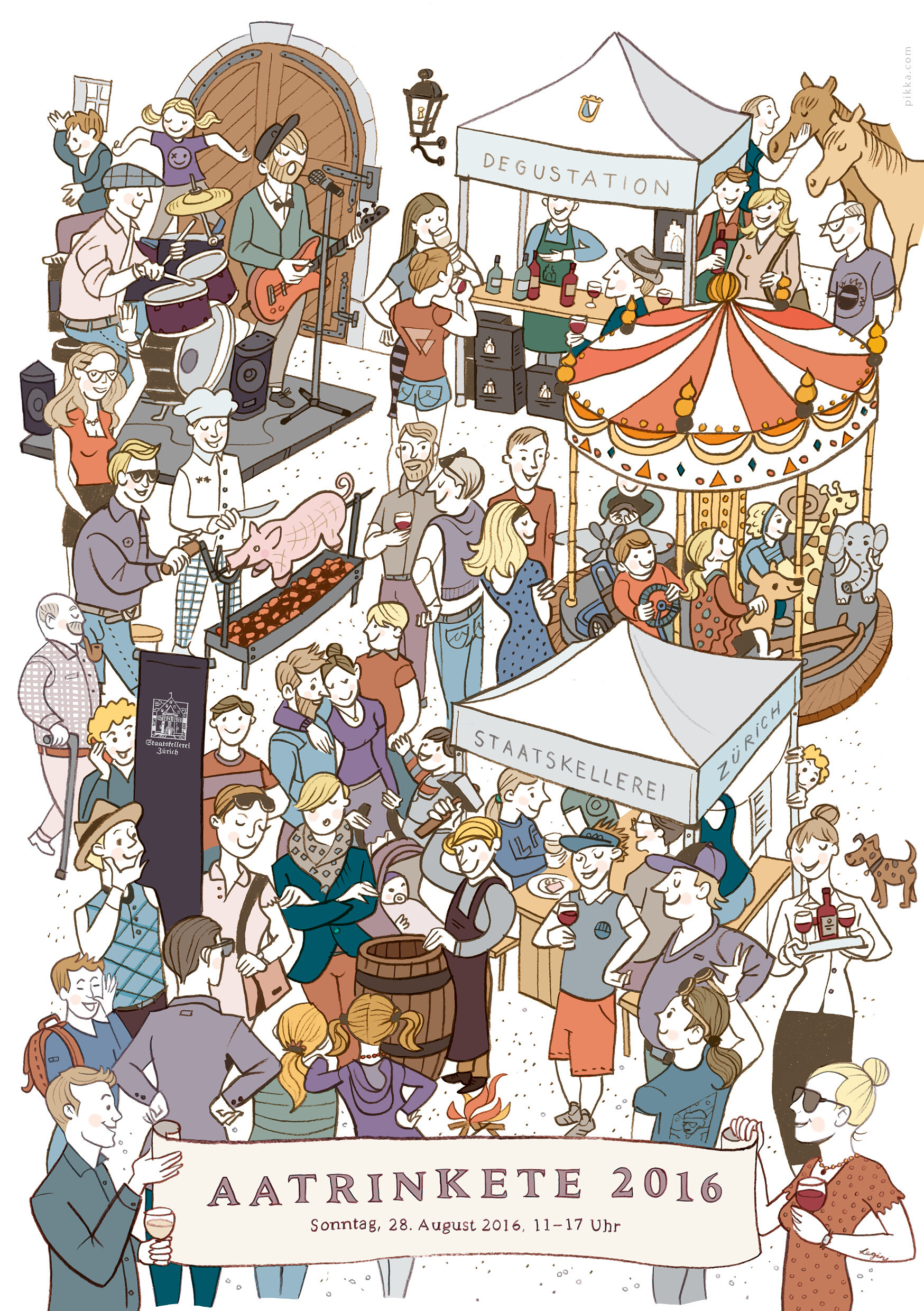Flyer für die Aatrinkete