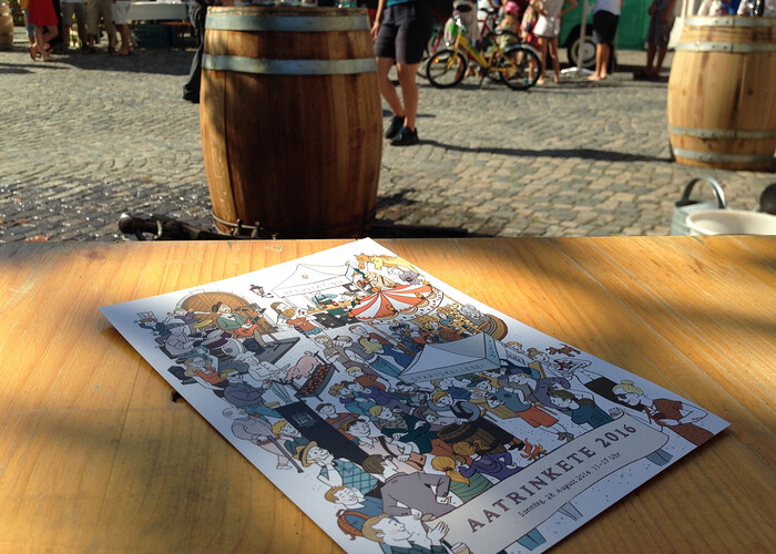 Flyer für die Aatrinkete