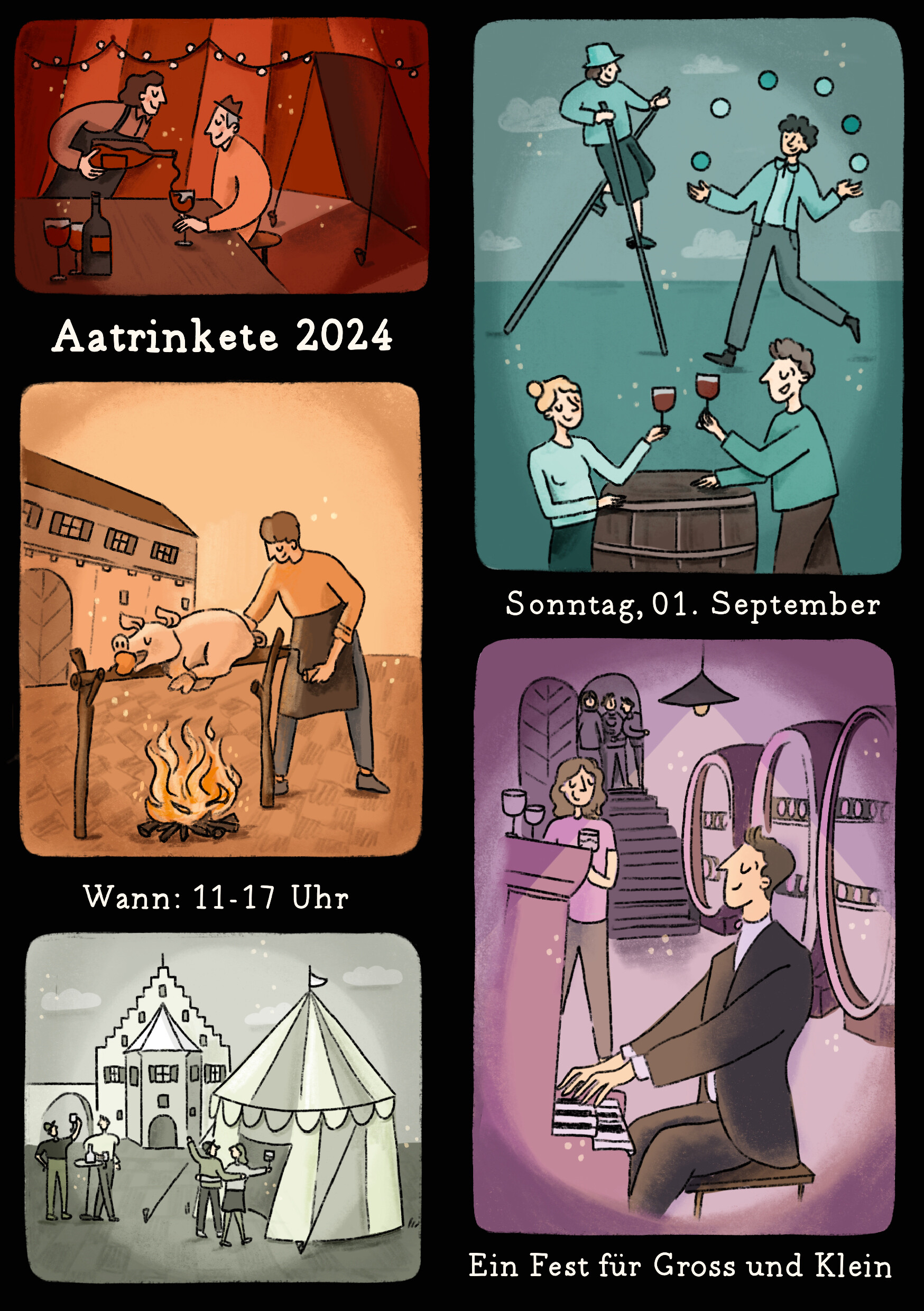 Flyer für die Aatrinkete