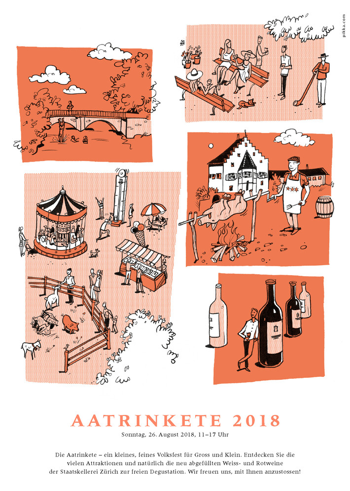 Flyer für die Aatrinkete