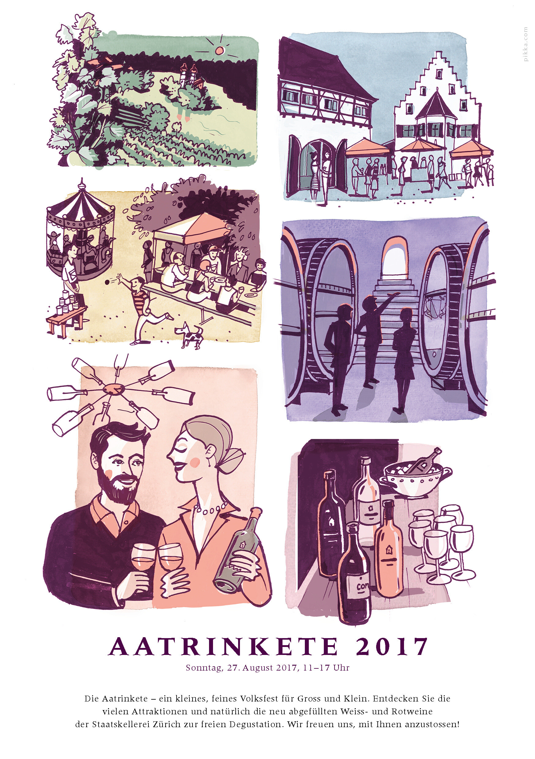 Flyer für die Aatrinkete