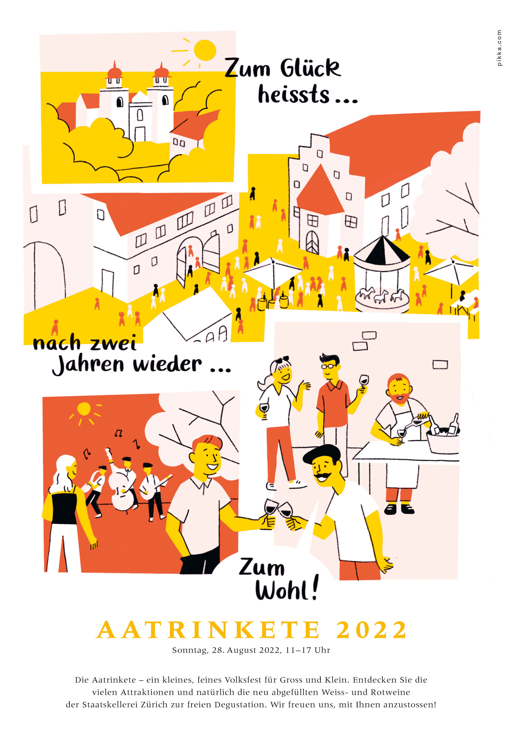 Flyer für die Aatrinkete