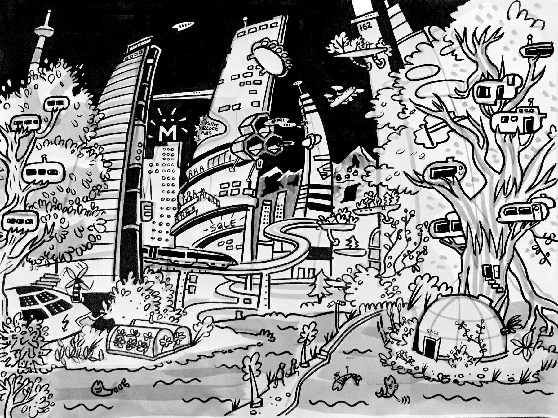 Graphic Recording Schweizer Landschaftskongress