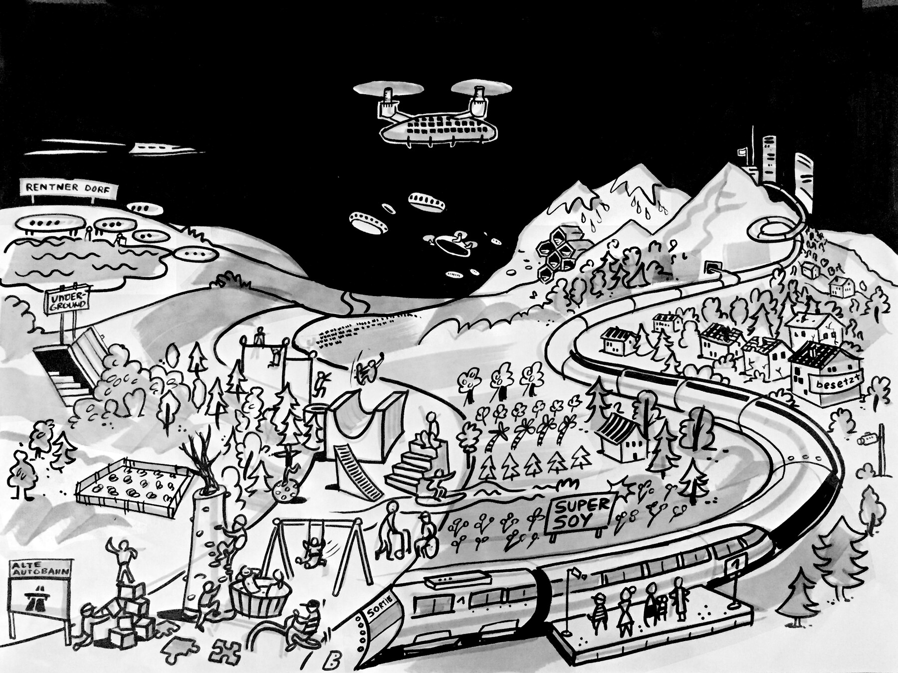 Graphic Recording Schweizer Landschaftskongress