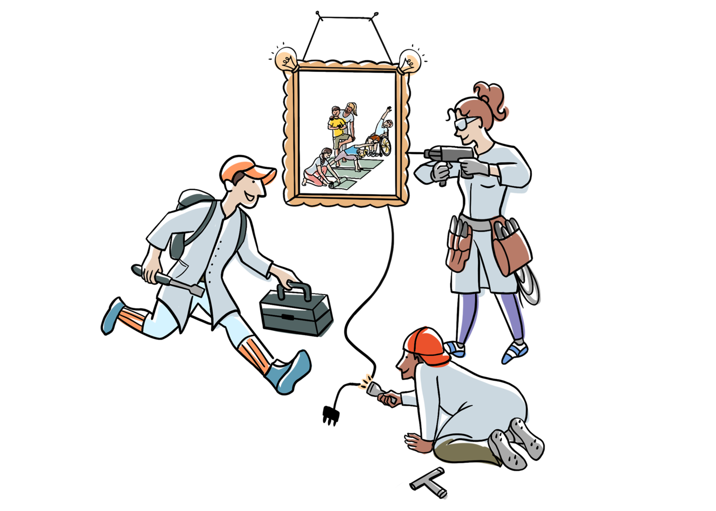 Infografik Prozesschritte