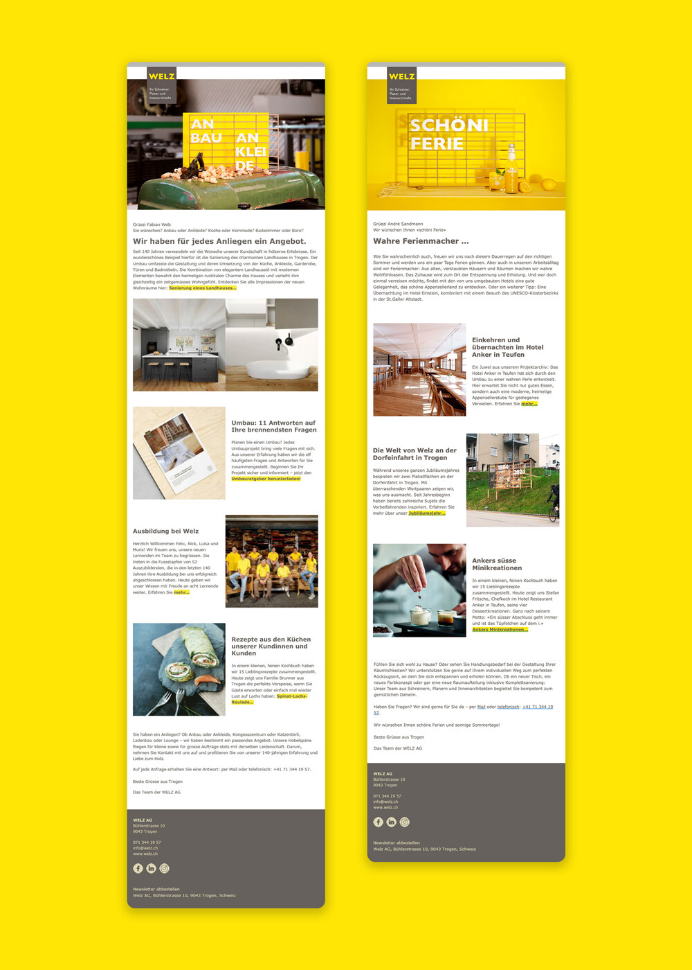 Jubiläumskommunikation