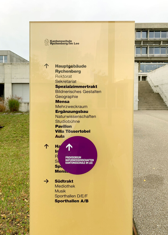 Signaletik Im Lee Provisorium