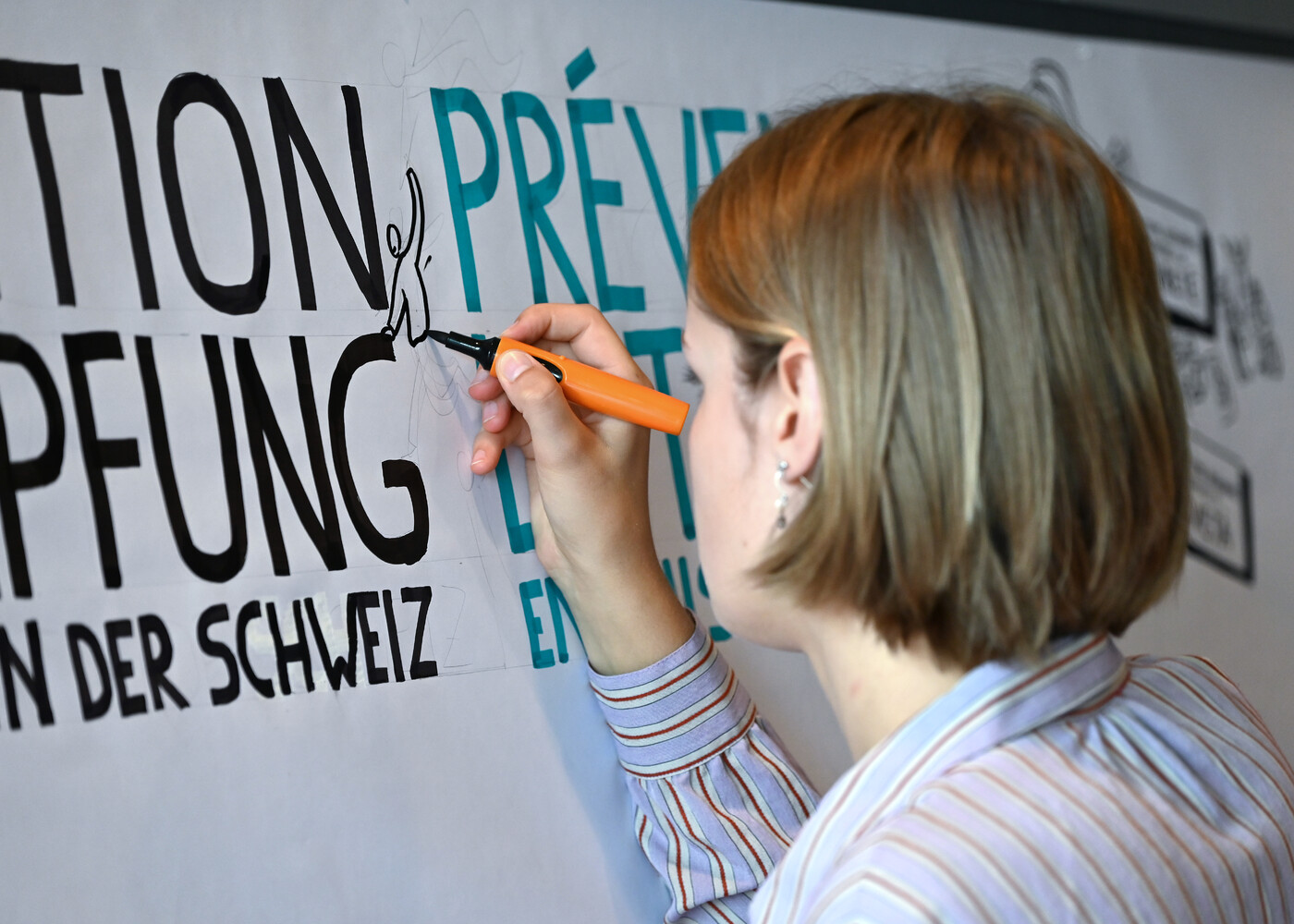 Graphic Recording Nationale Plattform gegen Armut