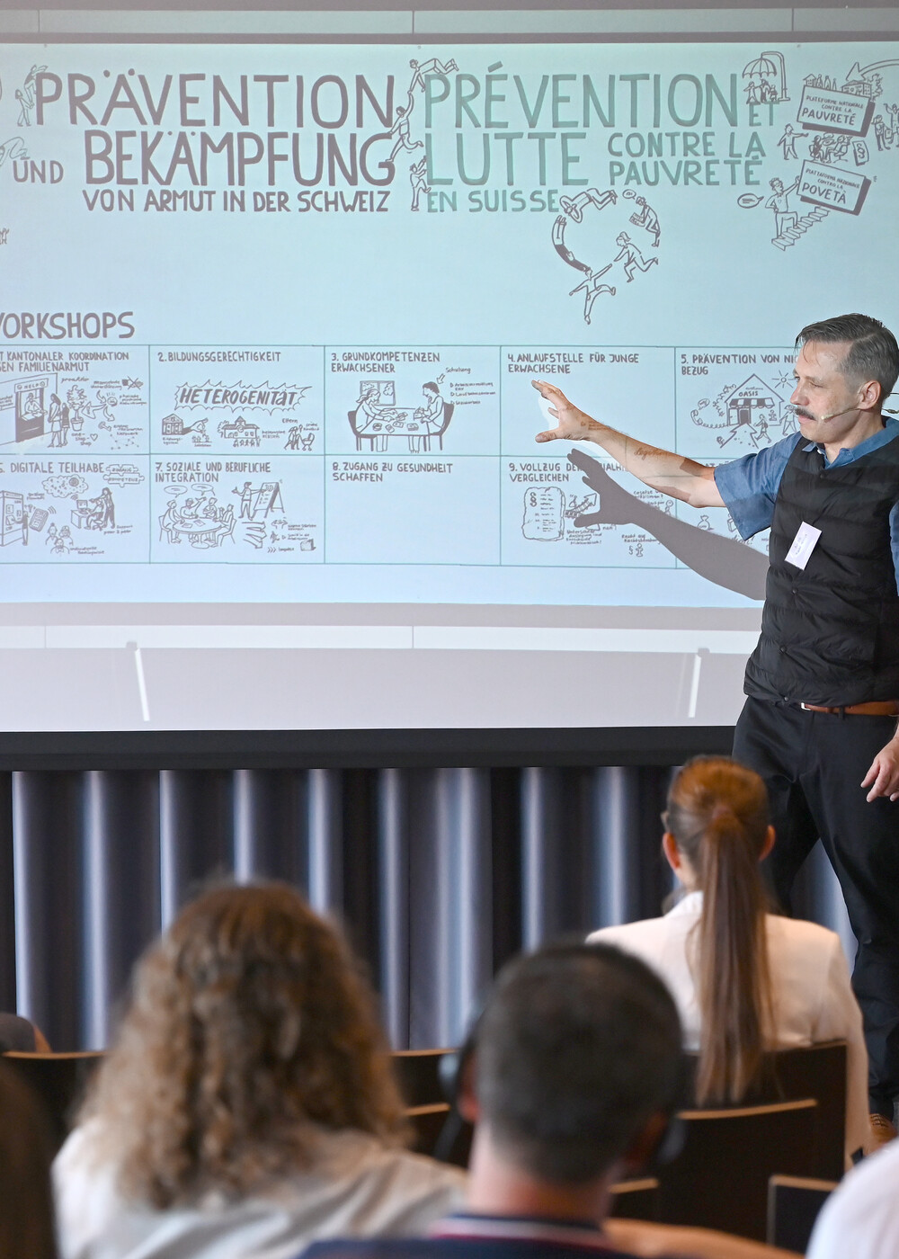 Graphic Recording Nationale Plattform gegen Armut