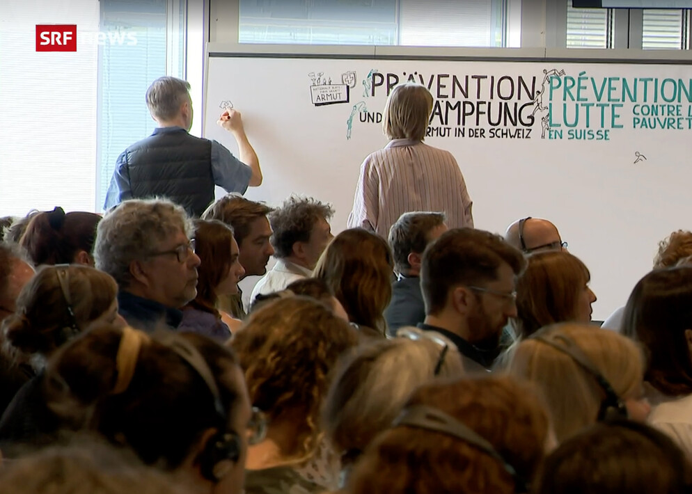 Graphic Recording Nationale Plattform gegen Armut