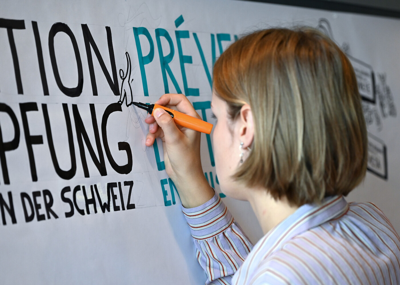 Graphic Recording Nationale Plattform gegen Armut