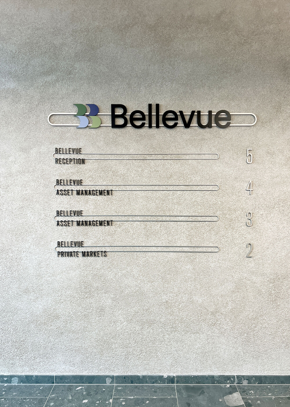 Signaletik am Bellevue