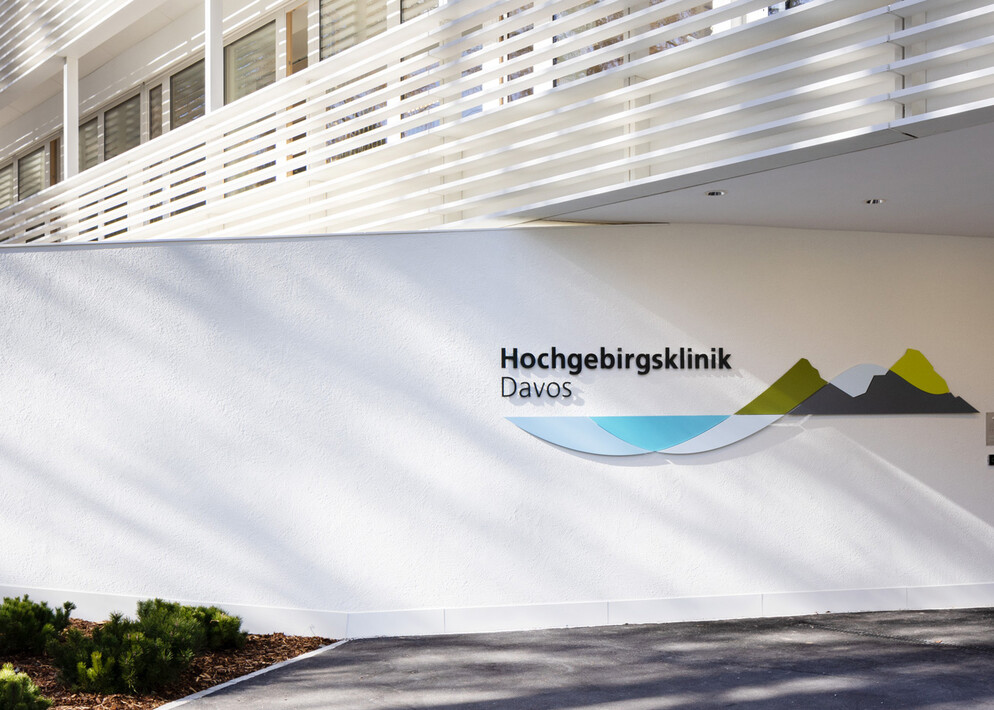 Signaletik Hochgebirgsklinik Davos