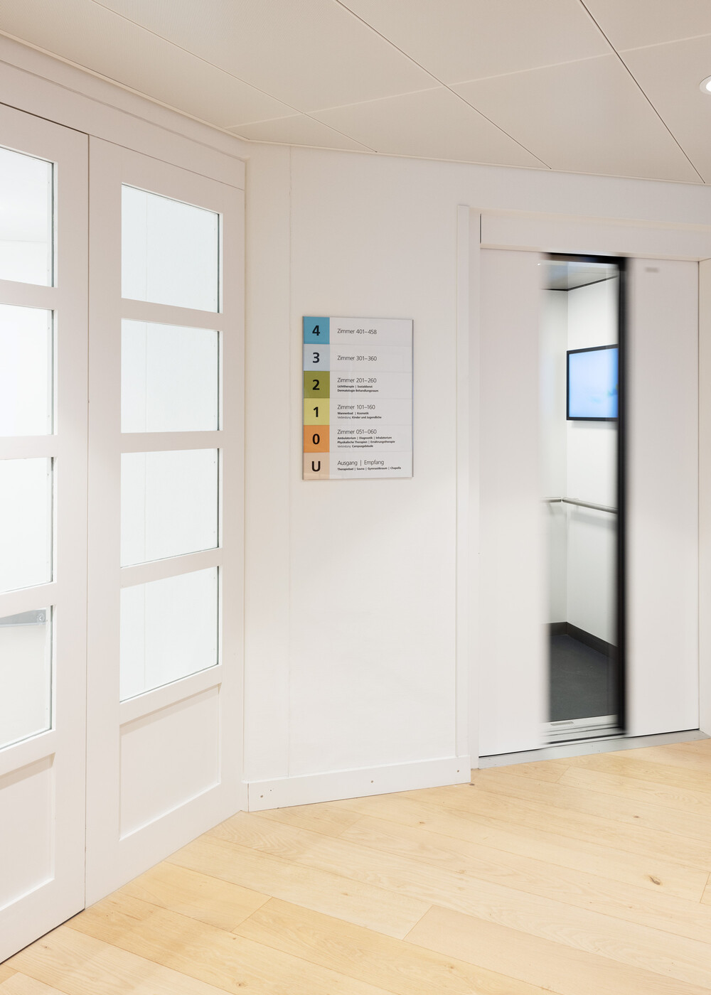 Signaletik Hochgebirgsklinik Davos