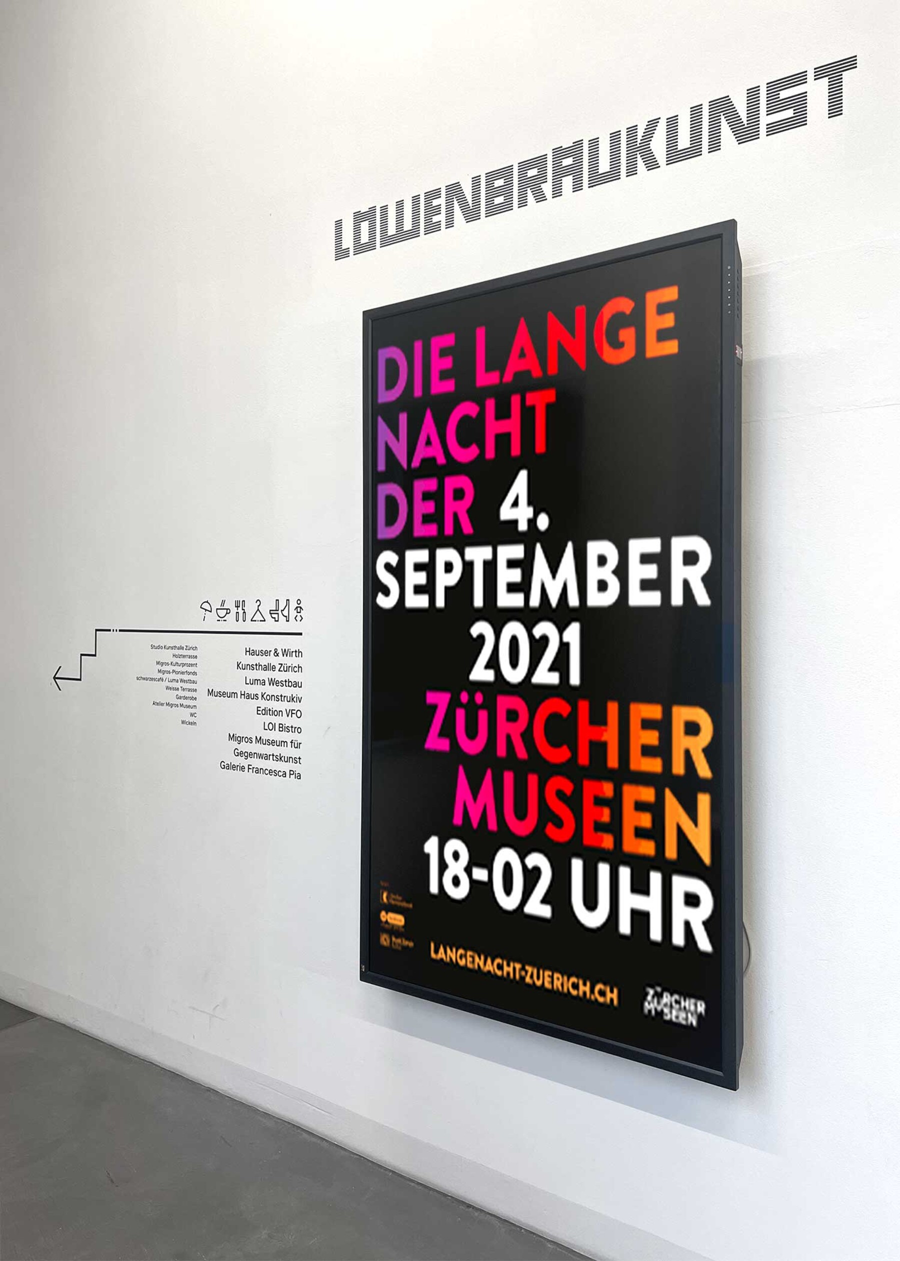 Signaletik Löwenbräukunst