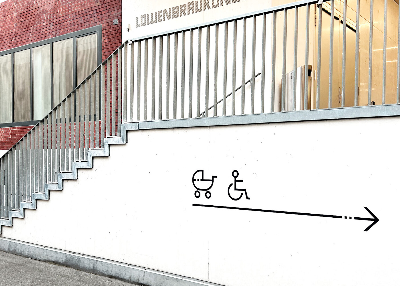 Signaletik Löwenbräukunst