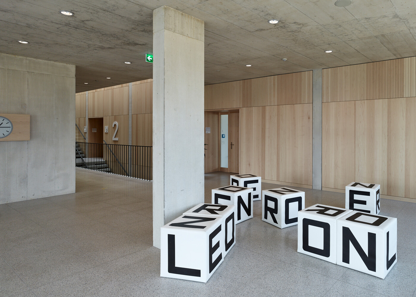 Signaletik Schulhaus Looren