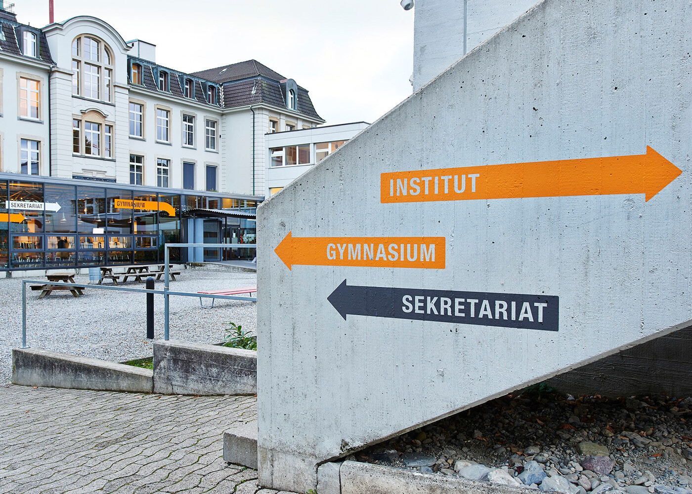 Signaletik Unterstrass