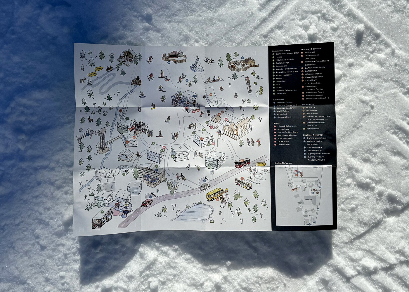 Tourismus-Karte
