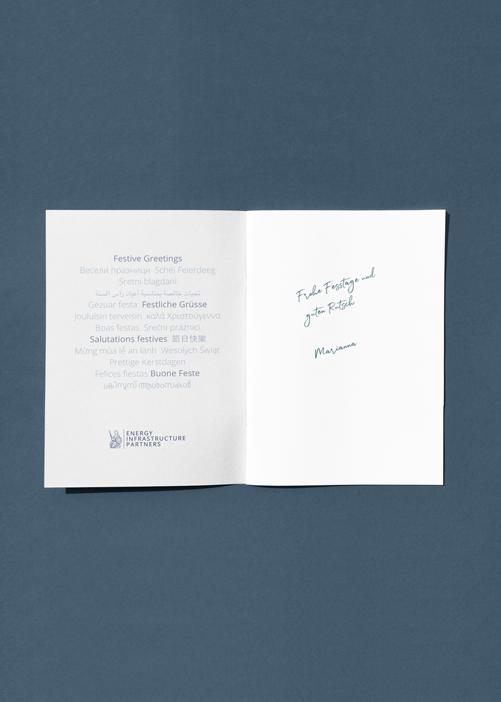 Weihnachtskarte Energy Infrastructure Partners